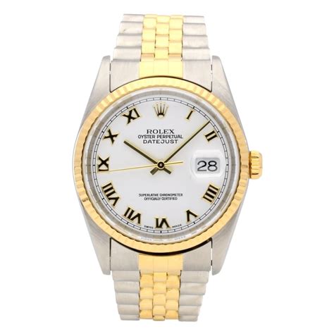 rolex datejust 16233 white dial